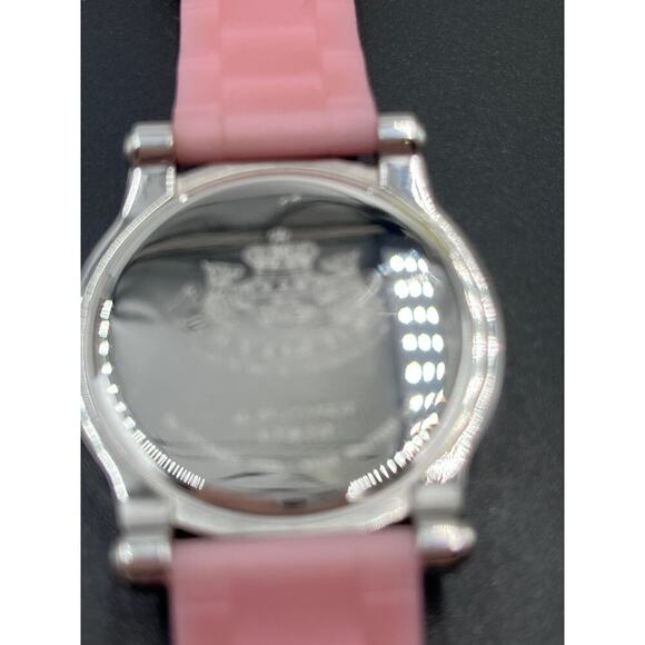 Juicy Couture HRH 1900615 Ladies Pink‎ Silicone Band Pave Watch New Battery main image 11